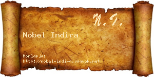 Nobel Indira névjegykártya
